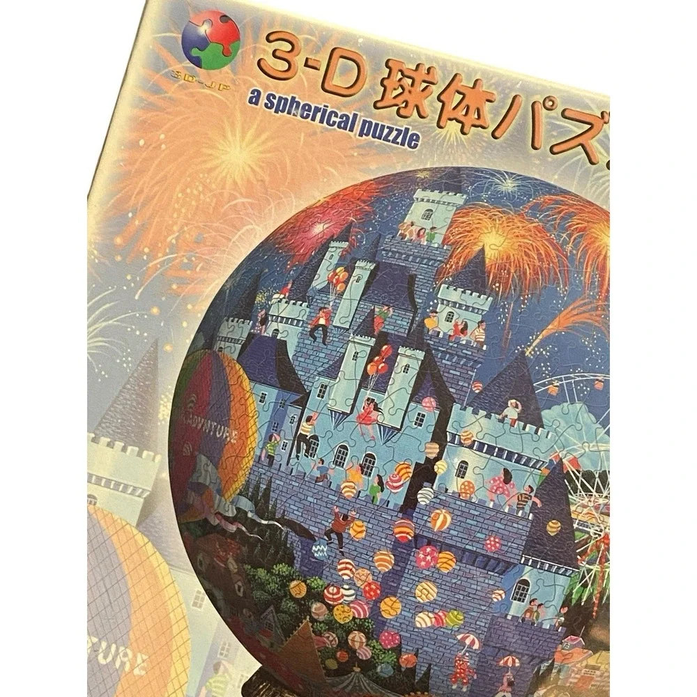 Vintage Yanoman 3D Spherical Puzzle Fantasy Land 960 Pieces Sealed Japan
